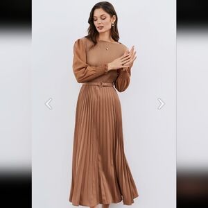 Elegant Pleated Dress